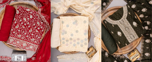 The Art of Embroidery: How It Defines Party Wear Unstitched Suits