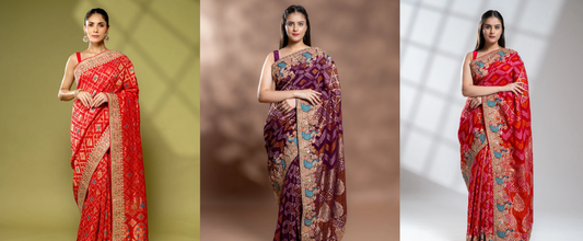 How to Style Khaddi Georgette Sarees for Party Functions