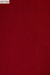 Maroon Cotton Tussar Unstitched Suit With Chiffon Dupatta