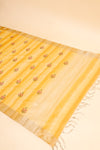 Mango Gold Cotton Banarasi Woven Zari Saree With Unstitched Blouse