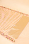 Peach Organza Banarasi Woven Zari Saree With Unstitched Blouse