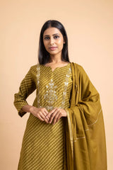 Cotton Kurti And Sharara With Cotton Dupatta