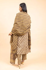 Cotton Kurti And Pant With Cotton Dupatta