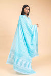 Firozi Cotton Readymade Suit And Pant With Cotton Dupatta