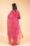 Rani Organza Readymade Suit And Pant With Chanderi Cotton Dupatta