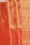 Red South Indian Silk Woven Zari Saree With Unstitched Blouse