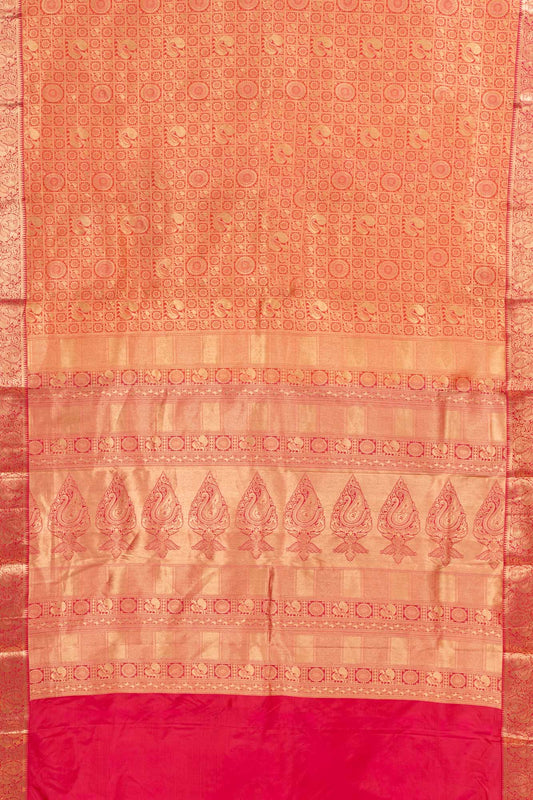 South Indian Handloom Woven Zari Saree