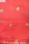 Rose Pink Chanderi Cotton Unstitched Suit With Georgette Dupatta