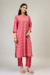 Rani Floral Printed Cotton Readymade Suit With Pant