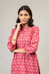 Rani Floral Printed Cotton Readymade Suit With Pant