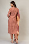 Onion Cotton Readymade Suit And Pant With Cotton Dupatta