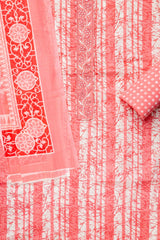 Coral Digital Printed Cotton Unstitched Suit With Dupatta