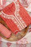 Coral Digital Printed Cotton Unstitched Suit With Dupatta