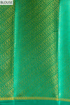 Rama South India Silk Saree With Unstitched Blouse