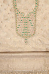 Tussar Tissue Unstitched Suit With Organza Dupatta