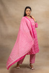 Rani Cotton Readymade Suit And Pant With Cotton Dupatta