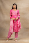 Rani Cotton Readymade Suit And Pant With Cotton Dupatta