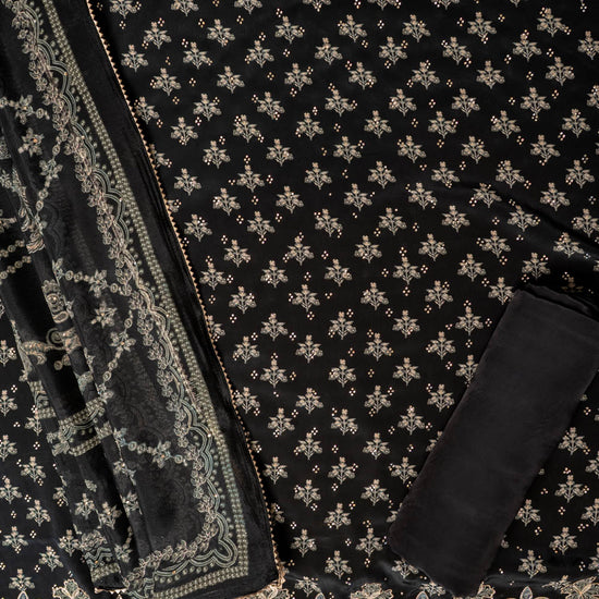 UN9034-RTC-551511 Black Unstitched Suit