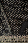 UN9034-RTC-551511 Black Unstitched Suit