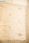 UN8808-RTC-540752 Tussar Mustard Dupatta fabric swatch