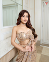 Tussar Georgette Embroidered Saree With Unstitched Blouse (Ft. Sweta Tripathi)