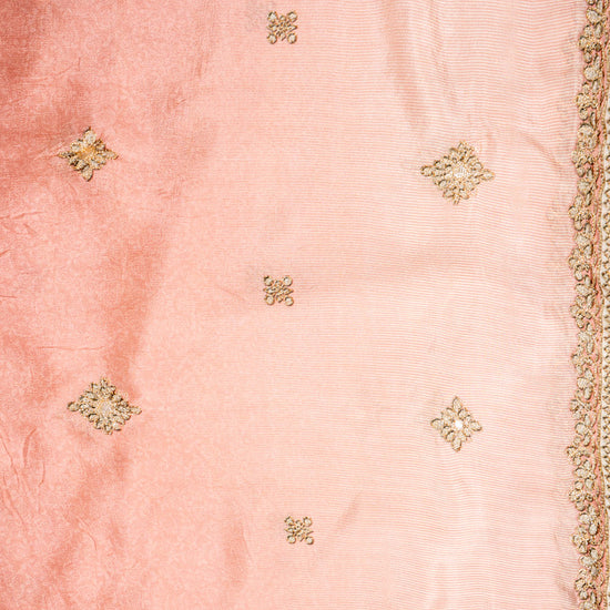 UN8808-RTC-540752 Tussar Gajari Dupatta fabric swatch