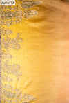 UN8894-KE-540822 Mustard Dupatta fabric swatch