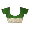 Regal Charm Bottle Green Banarasi Silk Saree With Unstitched Blouse