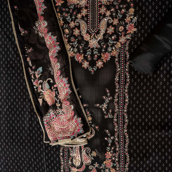 UN8814-RTC-540752 Black Unstitched Suit
