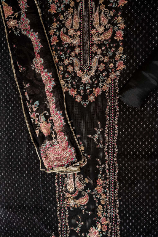 UN8814-RTC-540752 Black Unstitched Suit