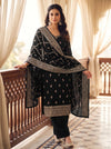 UN9034-RTC-551511 Black Unstitched Suit styled look