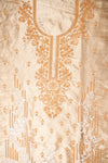 Timeless Beauty Tussar Silk Unstitched Salwar Suit With Chinon Dupatta