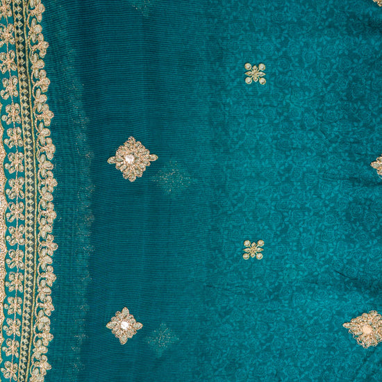 UN8807-RTC-540752 Black Rama Dupatta fabric swatch