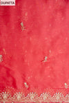 UN8820-RTC-540752 Gajari Dupatta fabric swatch