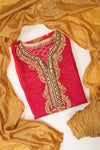 Rani Georgette Semi Stitched Salwar Suit With Dupatta