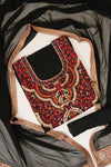 Black Georgette Semi Stitched Salwar Suit With Dupatta