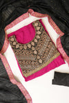 Rani Georgette Semi Stitched Salwar Suit With Dupatta