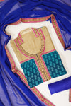 Assorted Crepe Semi Stitched Salwar Suit With Dupatta