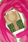 Assorted Crepe Semi Stitched Suit Salwar With Dupatta