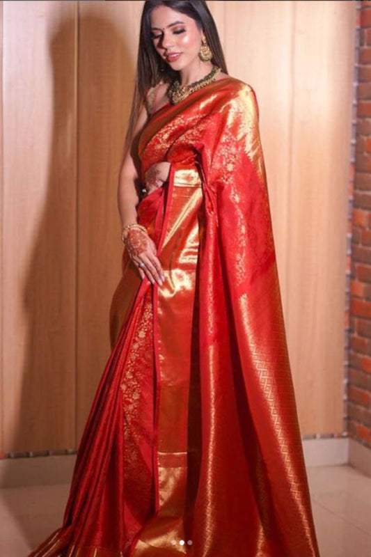 South Indian Silk Woven Zari Saree (Ft:-Tina Khurana)