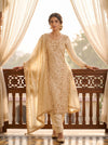 Timeless Beauty Tussar Crepe Unstitched Salwar Suit With Crepe Dupatta