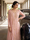 Stunningly Unique Onion Crush Tissue Unstitched Salwar Suit With Tissue Dupatta