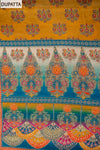 Tussar Rama Crepe Unstitched Suit - dupatta fabric swatch