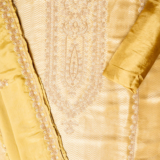 UN8816-RTC-540752 Tussar Unstitched Suit