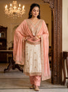 UN8808-RTC-540752 Tussar Gajari Unstitched Suit styled look