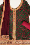 Asst Crepe Semi Stitched Salwar Suit With Dupatta