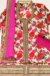 Assorted Tussar Semi Stitched Salwar Suit With Dupatta