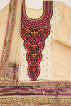 Tussar Georgette Semi Stitched Salwar Suit With Dupatta