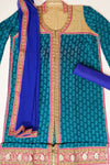 Assorted Crepe Semi Stitched Salwar Suit With Dupatta