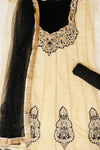Tussar Net Semi Stitched Salwar Suit With Dupatta